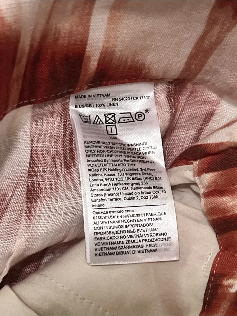 Banana Republic Zebra Linen Set
